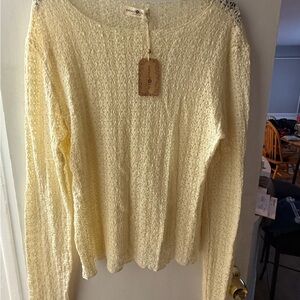 Natural Life Cream Lace Top
